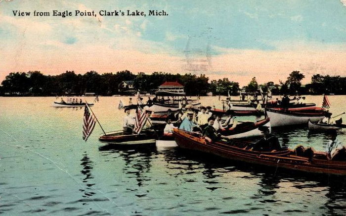 Pleasant View Hotel and Dance Pavillion - Eagle Point Postcard